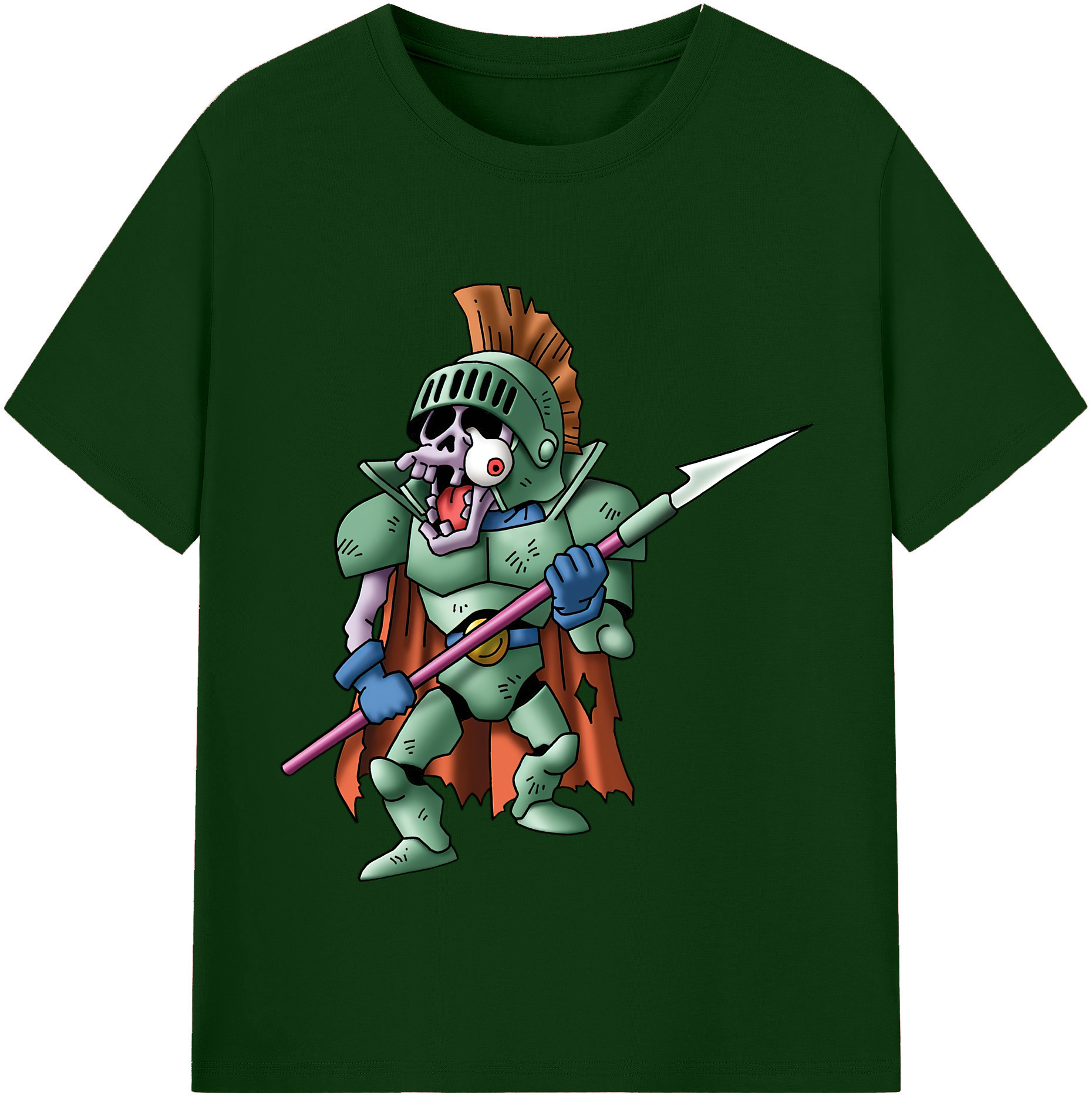 （画像用） ドラゴンクエスト Doragon Kuesuto Dragon Quest 綿100％半袖Tシャツ（フロントプリント）